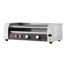 Electric 12 Hot Dog 5 Roller Commercial Sausage Grill Cooker Machine 750W